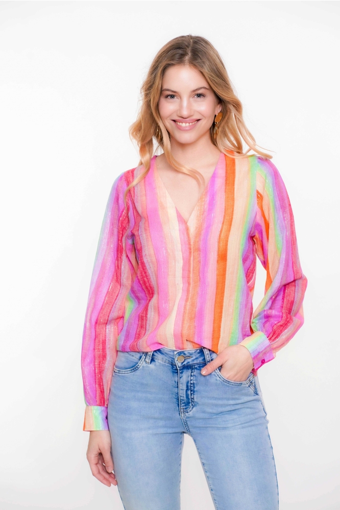 REGENBOOG GLITTER TOP 53269 20 Pink/Mint